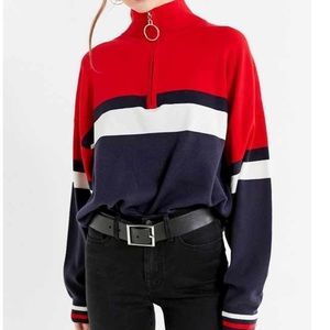 URBAN OUTFITTERS half zip oversized jacket L